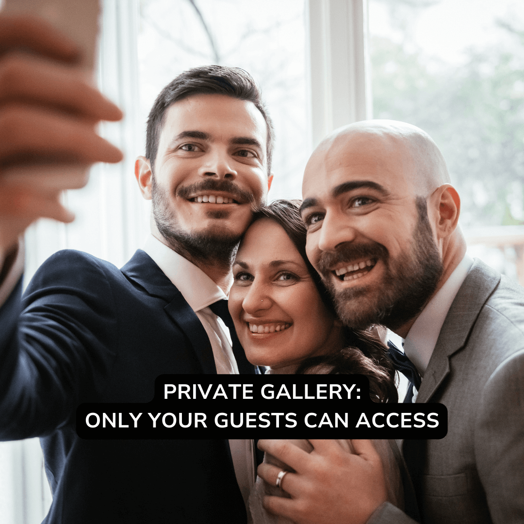 QR code for instant photo uploads at events